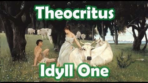 Theocritus Idyll One My Thoughts YouTube