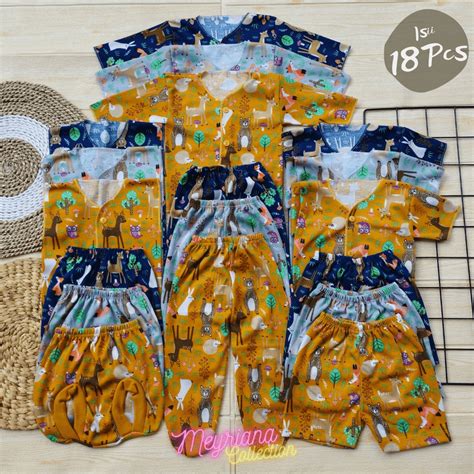 Jual Promo 18 PCS Baju Bayi Celana Panjang Bayi Baru Lahir Motif