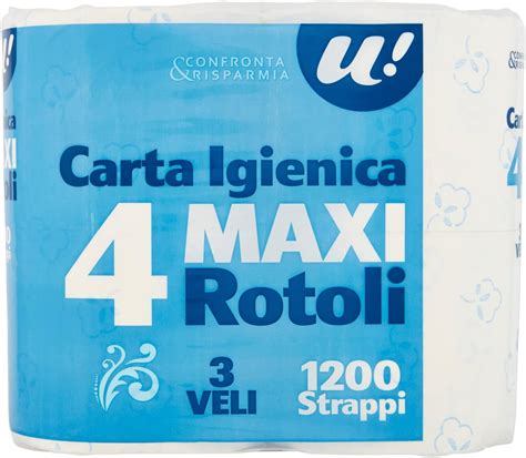 Carta Igienica Maxi Rotoli Veli Strappi U Confronta Risparmia