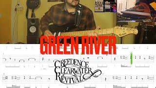 Creedence Clearwater Revival Green River Guitar Lesson Tabs