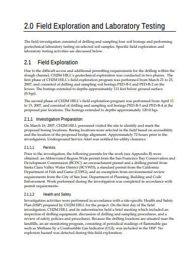 Free 10 Geotechnical Investigation Report Samples In Pdf