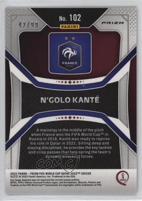 Panini Prizm World Cup Qatar Purple Wave Prizm N Golo Kante