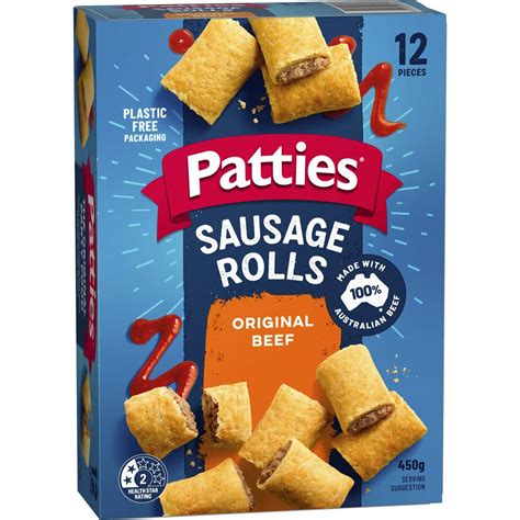 Calories In Patties Party Sausage Rolls Pack Calorie Counter Australia