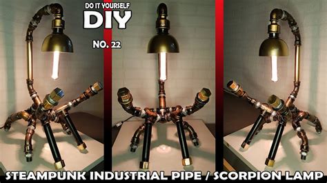 Steampunk Diy Industrial Pipe Lamp Art Vintage Scorpion Lamp