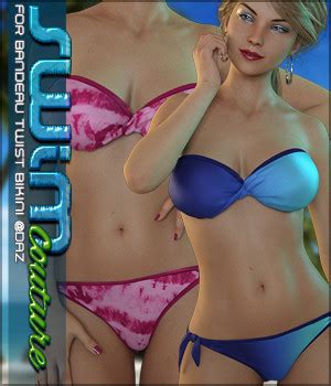 Swim Couture For Bandeau Twist Bikini D Figure Assets Sveva