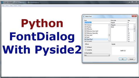 Python How To Create FontDialog In Pyside2 Codeloop