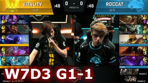 Vitality Vs Roccat Game S Eu Lcs Spring Week Day Vit Vs