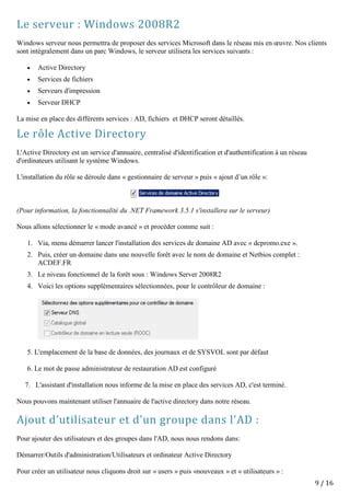 Câblage installation et paramétrage dun réseau informatique pdf