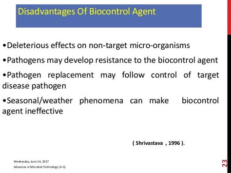 Biocontrol Agents Production And Application