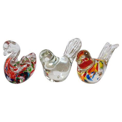 Hand Blown Murano Glass Flamingo Bird With Metal Legs S At Stdibs