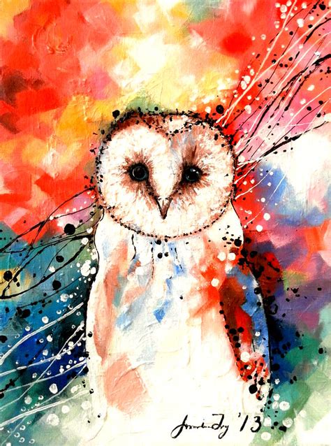 Colorful Owl Print