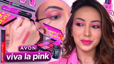 Testei A ColeÇÃo Viva La Pink Da Avon Youtube