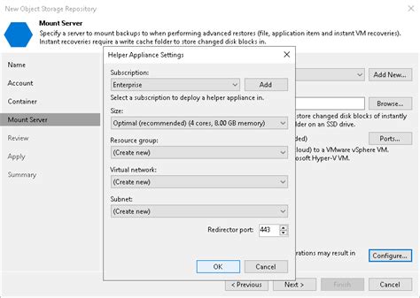 Step Specify Mount Server Settings User Guide For Vmware Vsphere