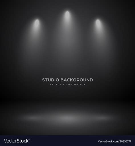 Empty gray studio abstract background Royalty Free Vector