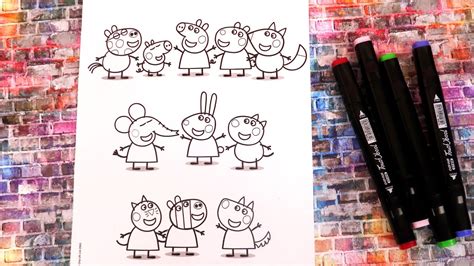 Peppa Pig Et Ses Amis Coloriage YouTube