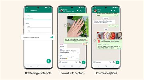 WhatsApp adds new updates to Polls feature, lets you use captions while ...