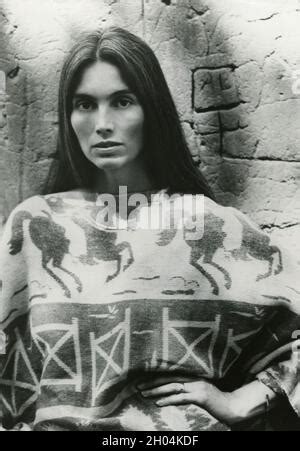 American singer, songwriter and musician Emmylou Harris with her ...