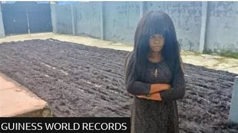 Nigerian Woman Sets Guinness World Record For Longest Hand Made Wig