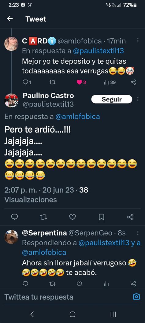 Serpentina On Twitter Amlofobica Por Si No Alcanzaste A Leer Su