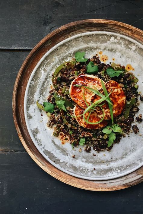 COUP DE COEUR FACILE 35 MINUTES Fromage panela grillé à la mexicaine avec quinoa mixte au ...