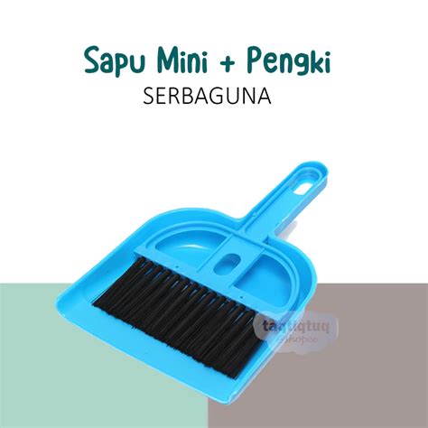 Jual TQ Sapu Mini Dan Pengki Serokan Set Sapu Kecil Mobil Serbaguna