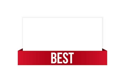 Premium Vector Best Red Vector Banner Illustration Isolated On White