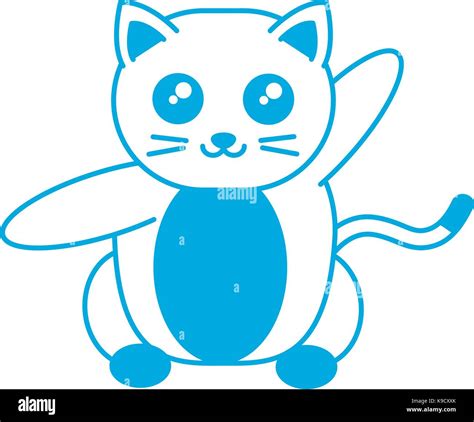 Cute Cat Icon Stock Vector Image And Art Alamy