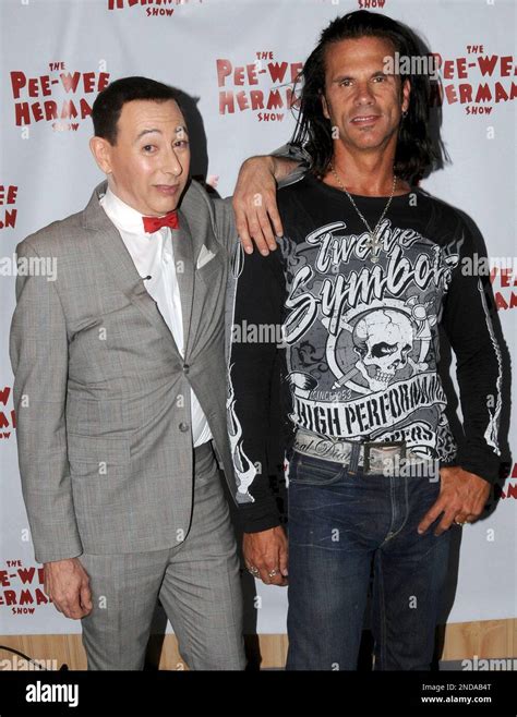 Comedian Paul Reubens Left In The Character Of Pee Wee Herman Poses