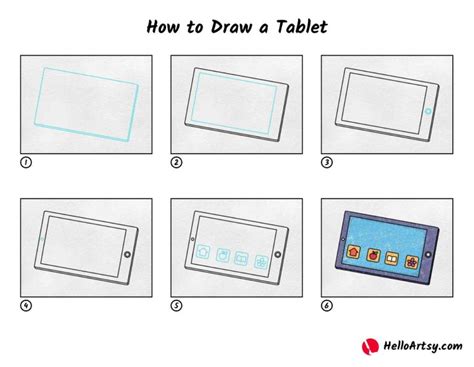 How To Draw A Tablet