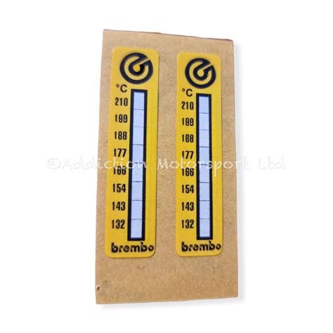 Brembo Temperature Indication Strips X2 For All Brembo Calipers Used On