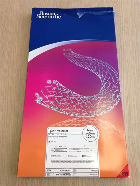 New Boston Scientific Epic Vascular Otw Self Expanding Stent