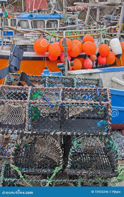 Fisheries Equipment Aboard Stock Photo Image Of Crustacean 72932246