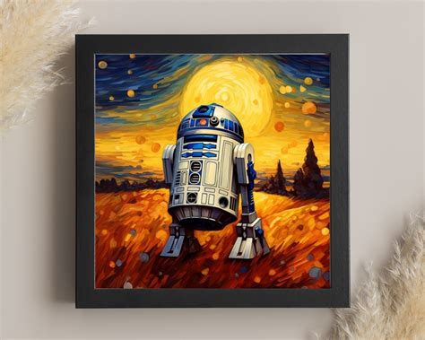 Star Wars R2D2 Wall Art Poster Art Walls Decor R2D2 Watercolor Star