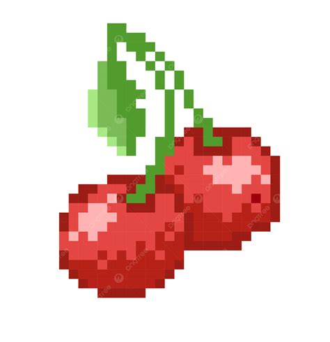 Pixel Style Fruit Cherry Vector Pixel Wind Summer Fruit Fruit PNG