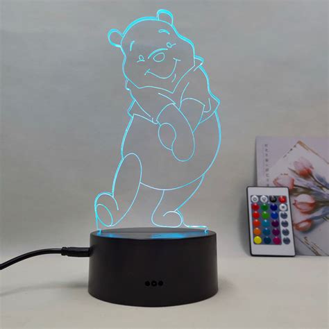 Lampe Veilleuse Led Ourson Winnie Veilleuse