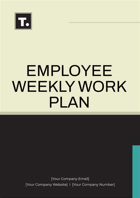 Free Employee Weekly Work Plan Template - Edit Online & Download ...