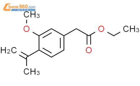 765302 54 3 Benzeneacetic Acid 3 Methoxy 4 1 Methylethenyl Ethyl