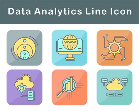 Data Analytics Vector Icon Set 20650954 Vector Art At Vecteezy