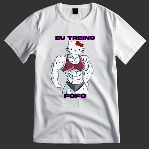 Camiseta Eu Treino Fofo Meme Maromba Treino Feminina Shopee Brasil