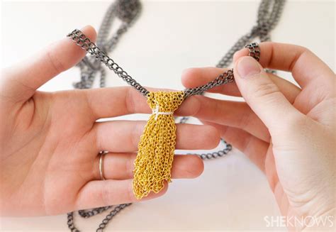 Diy Chain Tassel Necklace