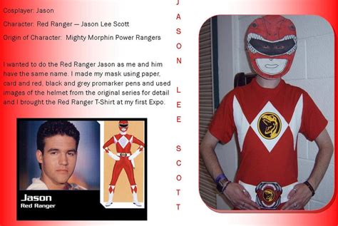 My Bro Jason as Red Ranger Jason Lee Scott by Londonexpofan on DeviantArt