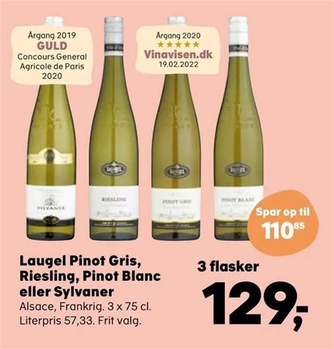 Laugel Pinot Gris Riesling Pinot Blanc Eller Sylvaner Tilbud Hos