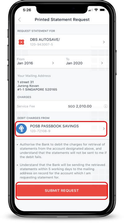 Retrieval Of Printed Account Statements Posb Singapore