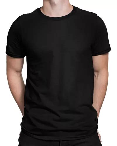 Playera Cuello Redondo Negra Para Hombre Todas Las Tallas Mercadolibre