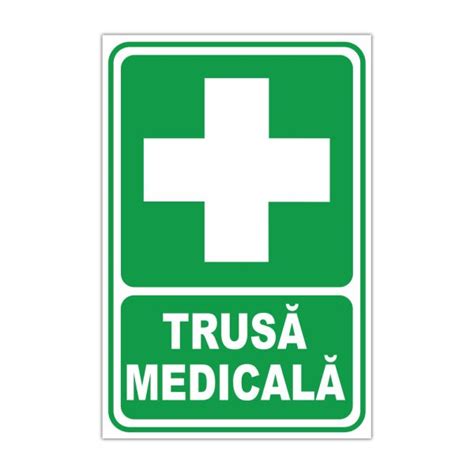 Indicator Salvare și Prim Ajutor Trusa medicala Stickermania