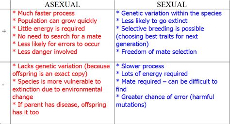 Disadvantages Of Asexual Reproduction What Is An Advantage Of Asexual