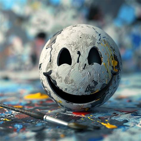 smiley face painting  masterpiece stock illustration illustration