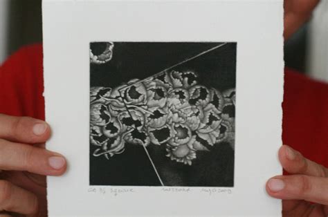 Mezzotint Process Maja Ilic Mezzotint Print Artist