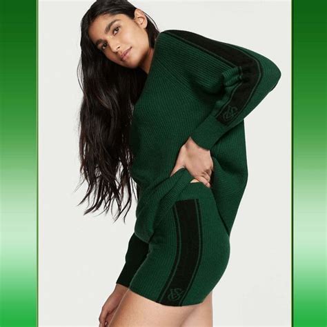 Victorias Secret Sweaters New Size M Victorias Secret Cashmere Short Sweater Set Green