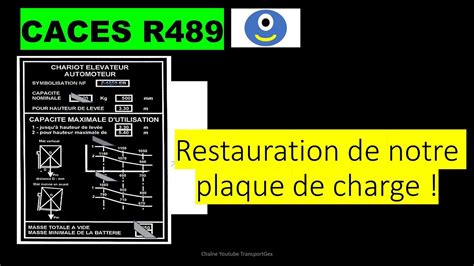 Restauration De Notre Plaque De Charge Caces Logistics Cariste R